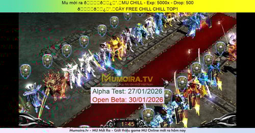 Mu Mới ra,𝄞⨾💿✮˚.⋆MU CHILL - Season 6 - Exp: 5000x - Drop: 500% - 𝄞⨾💿✮˚.⋆CÀY FREE CHILL CHILL TOP1