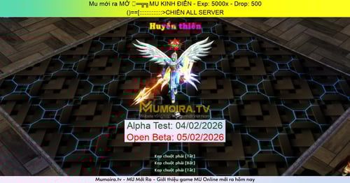 Mu Mới ra,MỞ Ⓞ═╦╗MU KINH ĐIỂN - Season 6 - Exp: 5000x - Drop: 500% - ()==[:::::::::::::>CHIẾN ALL SERVER