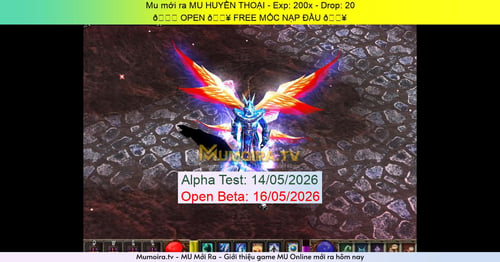Mu Mới ra,MU HUYỀN THOẠI - Season 6 - Exp: 200x - Drop: 20% - 🚀 OPEN 🔥 FREE MỐC NẠP ĐẦU 🔥