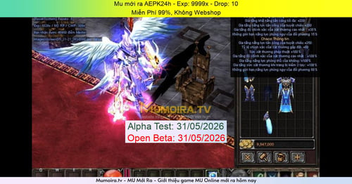 Mu Mới ra,AEPK24h - Season 6 - Exp: 9999x - Drop: 10% - Miễn Phí 99%, Không Webshop